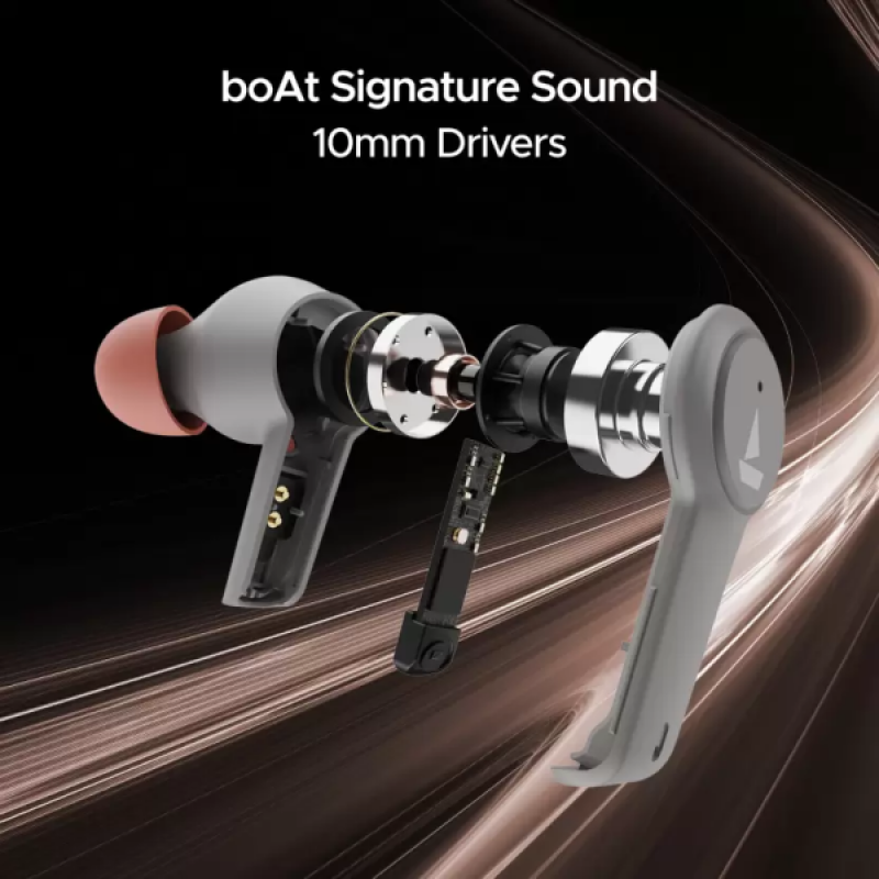 boAt Airdopes 411 ANC In Ear TWS Earbuds with Active Noise Cancellation | Grey Hurricane boAt Airdopes 411 ANC In Ear TWS Earbuds with Active Noise Cancellation | Grey Hurricane