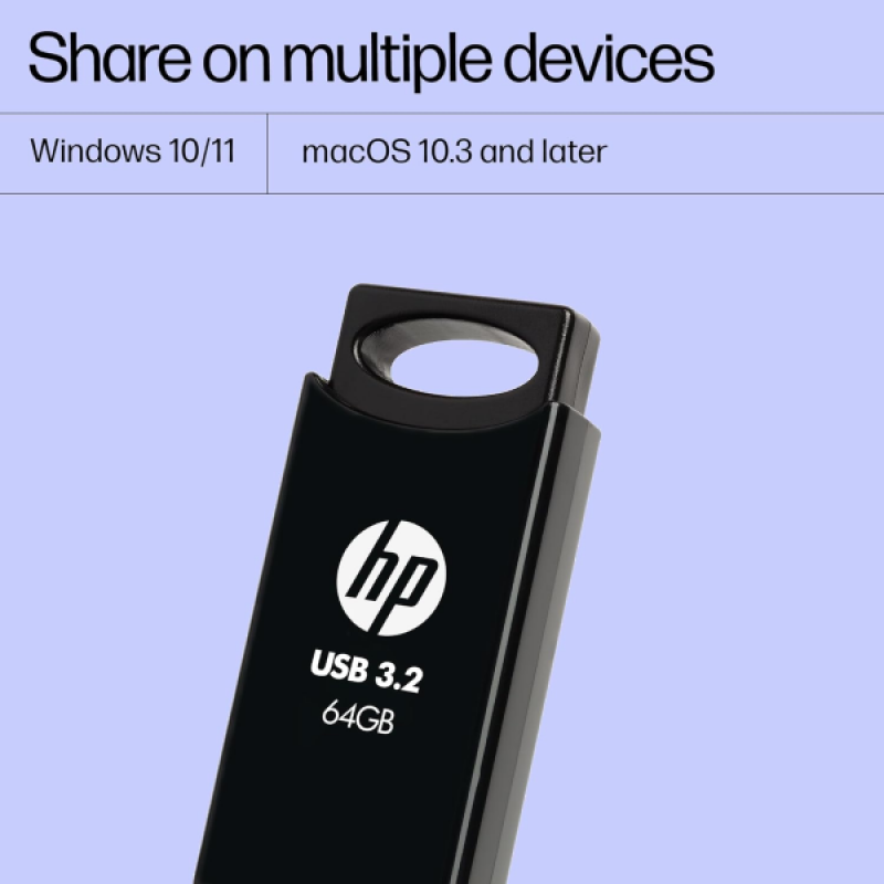 HP 712w USB Flash Drive | 64GB | 3.2 | Black HP 712w USB Flash Drive | 64GB | 3.2 | Black