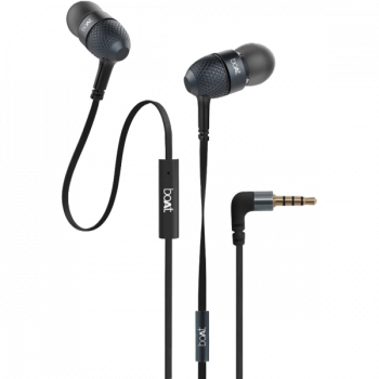 boAt BassHeads 220 Wired Earphones | In the Ear | Black