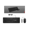 Lenovo 160 wired keyboard mouse combo | Waterproof Exoskeleton | Black Lenovo 160 wired keyboard mouse combo | Waterproof Exoskeleton | Black