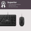 Lenovo 160 wired keyboard mouse combo | Waterproof Exoskeleton | Black Lenovo 160 wired keyboard mouse combo | Waterproof Exoskeleton | Black