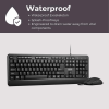 Lenovo 160 wired keyboard mouse combo | Waterproof Exoskeleton | Black Lenovo 160 wired keyboard mouse combo | Waterproof Exoskeleton | Black
