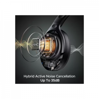 boAt Rockerz 551 ANC Charge Bluetooth Headset | Stellar Black