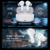 boAt  Airdopes Flex 454 ANC TWS Earbuds | 60HRS Playback Quad Mics ENx Tech | Zinc White