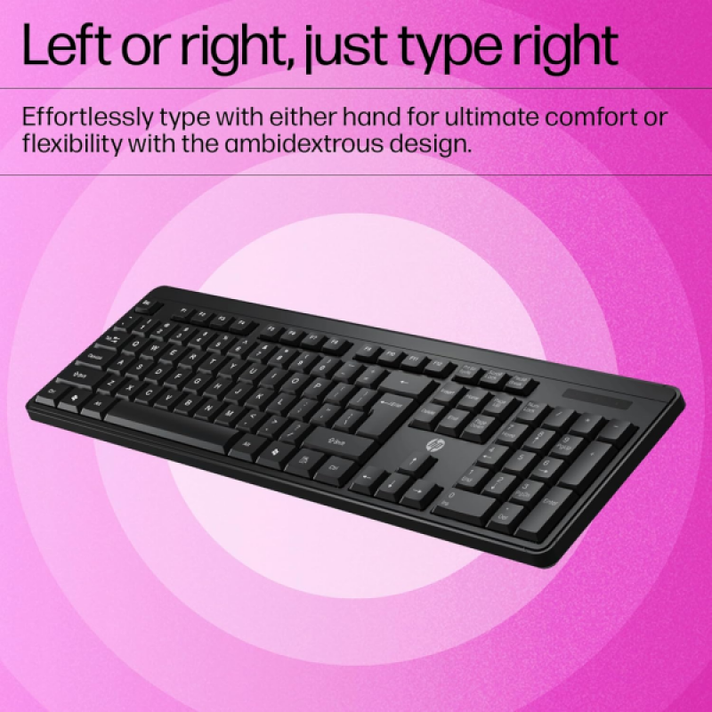 HP Wireless Keyboard | Black | K160 HP Wireless Keyboard | Black | K160