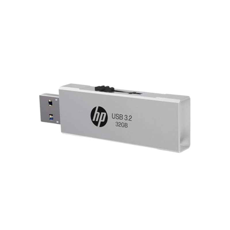 HP 818w 32 GB USB 3.2 Flash Drive | Silver Metal HP 818w 32 GB USB 3.2 Flash Drive | Silver Metal