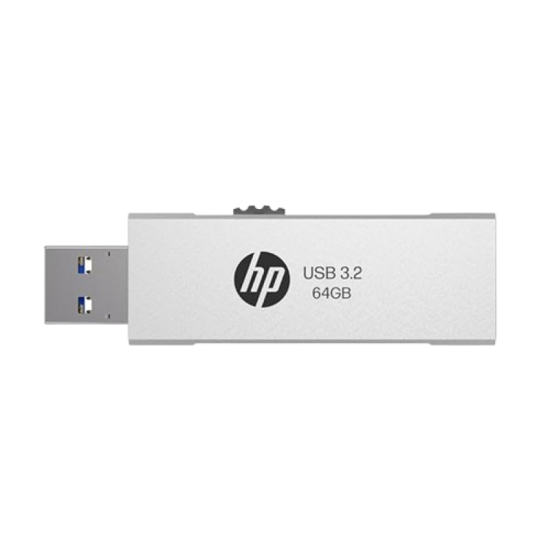 HP Flash Drive | 818 W | 64GB | USB 3.2 | Silver Metal HP Flash Drive | 818 W | 64GB | USB 3.2 | Silver Metal