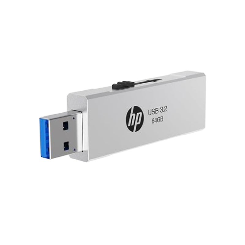 HP Flash Drive | 818 W | 64GB | USB 3.2 | Silver Metal HP Flash Drive | 818 W | 64GB | USB 3.2 | Silver Metal
