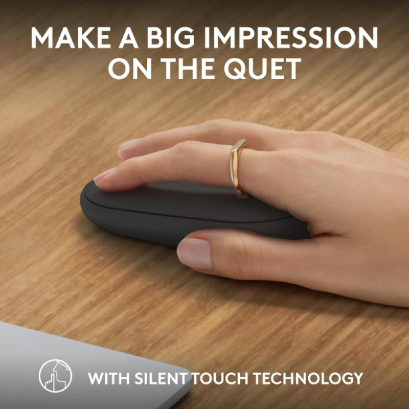 Logitech Pebble Bluetooth Wireless Mouse 2 | Tonal Graphite | M350s Logitech Pebble Bluetooth Wireless Mouse 2 | Tonal Graphite | M350s