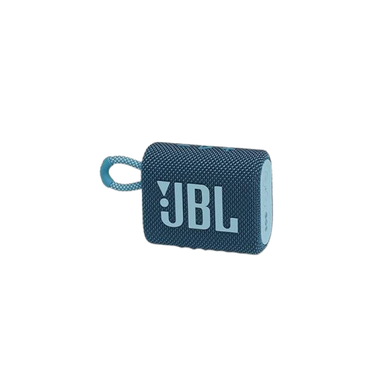 JBL Go 3 Wireless Ultra Portable Bluetooth Speaker | Waterproof | Fabric Design | Blue
