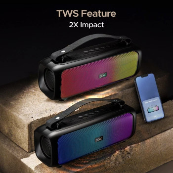 boAt  | Stone 580 | Bluetooth Speaker | 12W |RMS Stereo Sound | Midnight Black