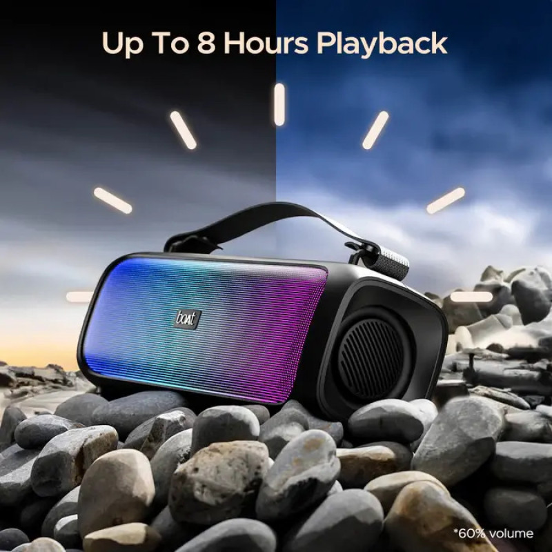 boAt  | Stone 580 | Bluetooth Speaker | 12W |RMS Stereo Sound | Midnight Black