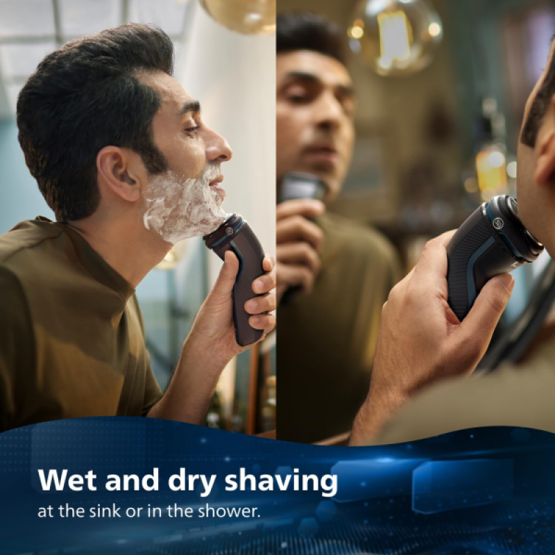 PHILIPS Shaver For Men | SkinProtect Technology | Deep Blue PHILIPS Shaver For Men | SkinProtect Technology | Deep Blue