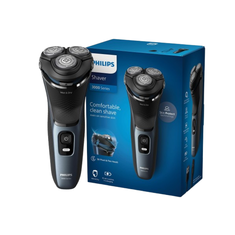 PHILIPS Shaver For Men | SkinProtect Technology | Deep Blue PHILIPS Shaver For Men | SkinProtect Technology | Deep Blue
