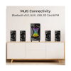 boAt | Blitz 1500 Pro with Dynamic RGB LEDs | EQ Modes & Master Remote Control 80 W Bluetooth Home Theatre | 4.1 Channel | Space Black