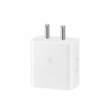 Samsung Original Type-C Travel Adaptor | 25W | Without Cable | White