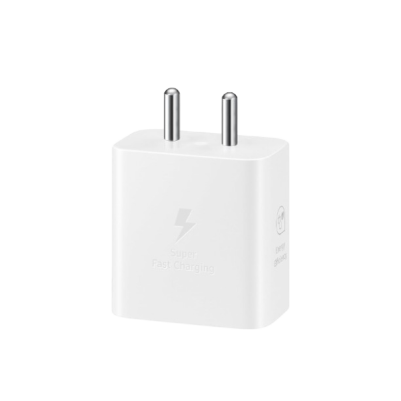 Samsung Original Type-C Travel Adaptor | 25W | Without Cable | White Samsung Original Type-C Travel Adaptor | 25W | Without Cable | White