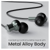 Portronics Conch Tune C in Ear Type C Wired Earphones with Mic | Grey