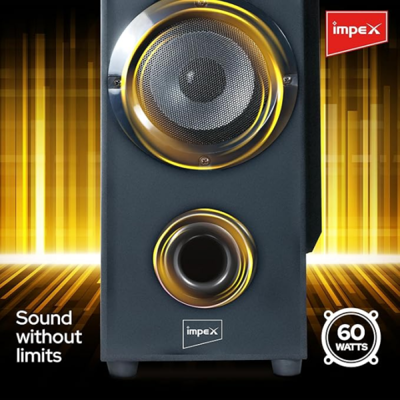 Impex Thunder T9 Tower speaker | 60 W | Remote Control | Black Impex Thunder T9 Tower speaker | 60 W | Remote Control | Black