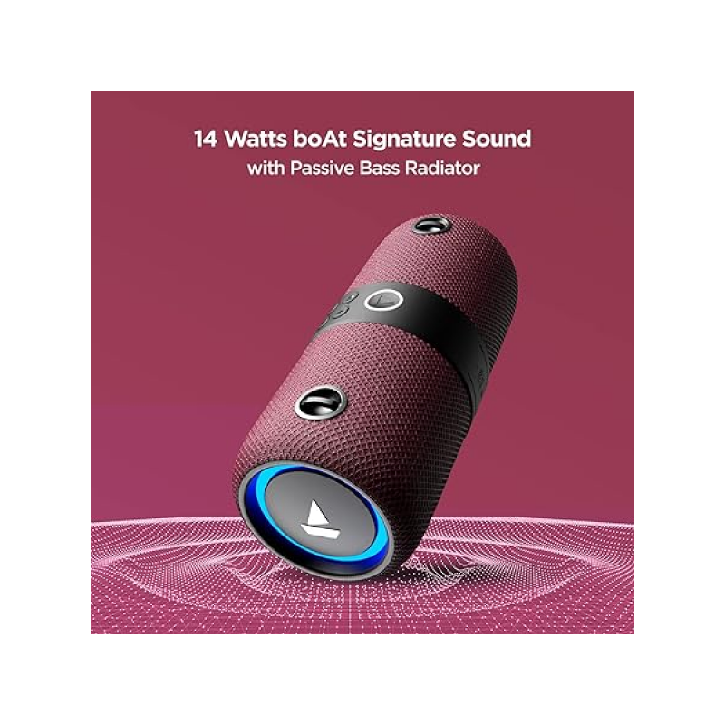 boAt Stone Bluetooth Speaker | 1200 | 14W | Maroon