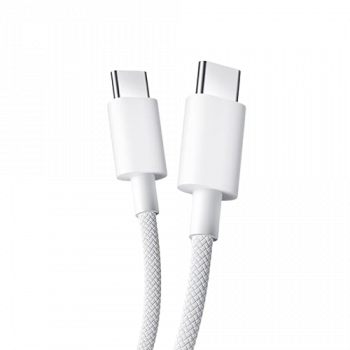 Xiaomi Mi Original HyperCharge | 60W | Braided Type C to Type C Cable | 480Mbps Data Sync | White