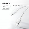 Xiaomi Mi Original HyperCharge | 60W | Braided Type C to Type C Cable | 480Mbps Data Sync | White