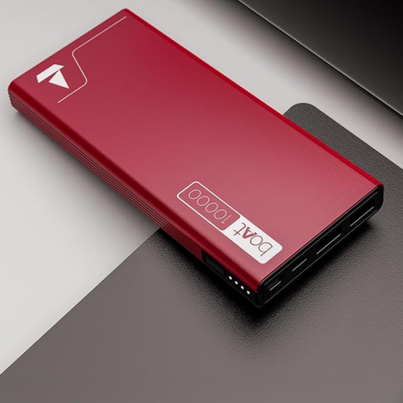boAt Energyshroom Powerbank | 10000 mAh | Martian Red | PB300 boAt Energyshroom Powerbank | 10000 mAh | Martian Red | PB300