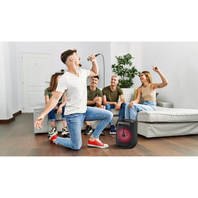 PHILIPS Bluetooth Party Speaker | 30W | Dynamic Bass Boost | Black | TAX2208/94 PHILIPS Bluetooth Party Speaker | 30W | Dynamic Bass Boost | Black | TAX2208/94
