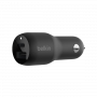 Belkin Dual USB C Car Charger | 42W PD | Black | CCB005QCBK