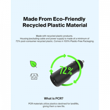 Belkin Dual USB C Car Charger | 42W PD | Black | CCB005QCBK Belkin Dual USB C Car Charger | 42W PD | Black | CCB005QCBK