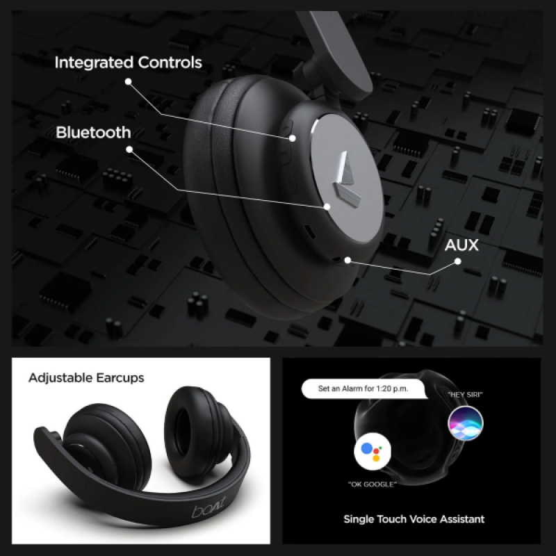 boAt Rockerz 450R | On Ear Headphones | 4.2 | Luscious Black boAt Rockerz 450R | On Ear Headphones | 4.2 | Luscious Black
