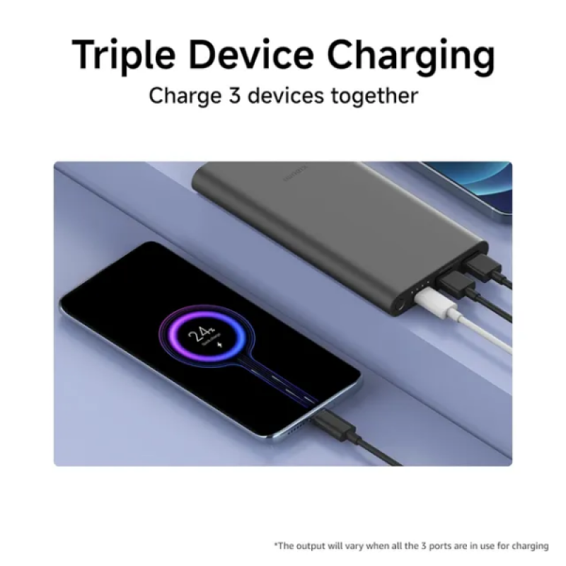 Xiaomi Power Bank 4i | 10000mAh | 22.5W Fast Charge | Black Xiaomi Power Bank 4i | 10000mAh | 22.5W Fast Charge | Black