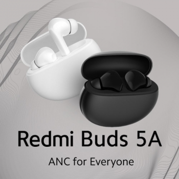 Redmi Buds 5A True Wireless Earbuds | ANC | AI Powered ENC | V5.4 | Black