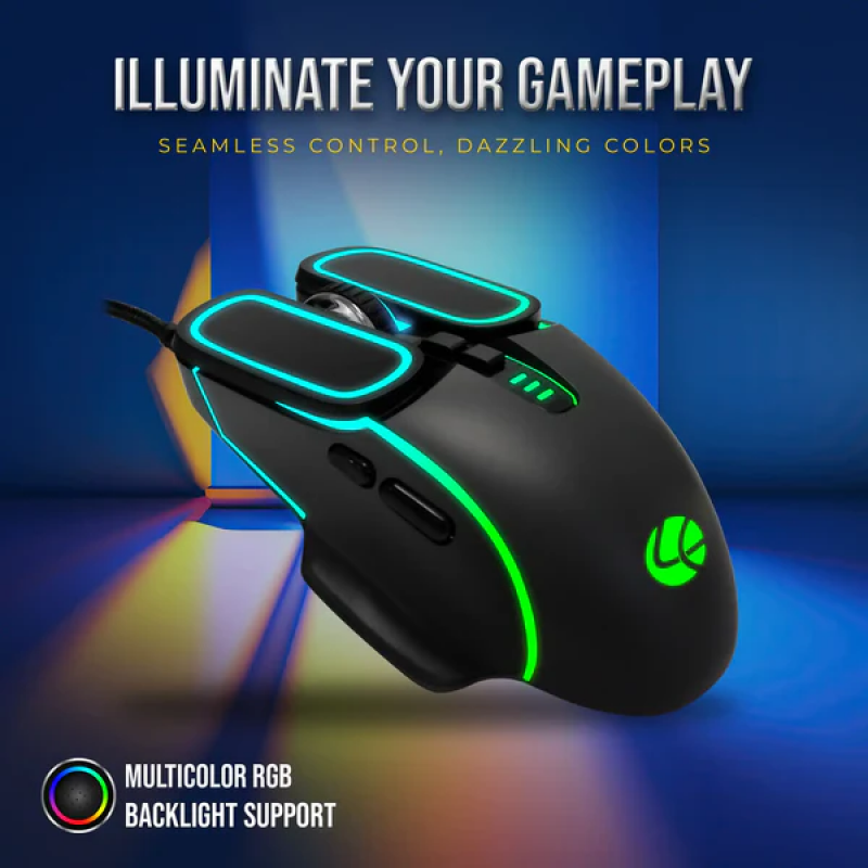 Lapcare Voyager Champ Gaming RBG Mouse | 7200dpi | LGM-201 Lapcare Voyager Champ Gaming RBG Mouse | 7200dpi | LGM-201