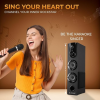 Lapcare Dhamaka Tower Speakers | 50W | Led Digital Display | Black