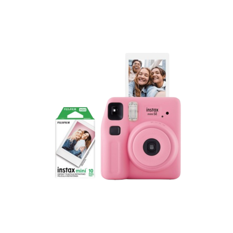 Fujifilm Instax Mini SE Fun Pack Instant Camera | Pink | ICO275 Fujifilm Instax Mini SE Fun Pack Instant Camera | Pink | ICO275