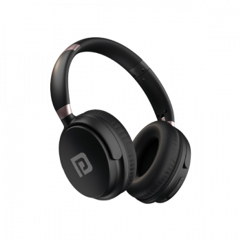 Portronics Muffs M3 Over Ear Headphones | 40 Hour Playtime | Foldable Design | Type C Fast Charging | Black