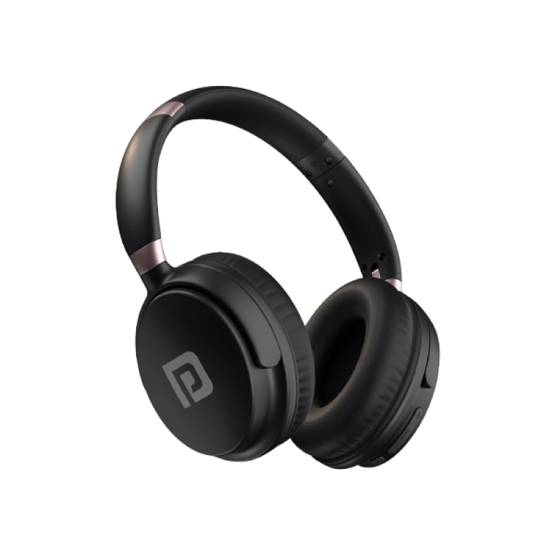 Portronics Muffs M3 Over Ear Headphones | 40 Hour Playtime | Foldable Design | Type C Fast Charging | Black