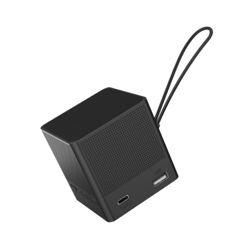 Portronics Bounce 2 Speaker | 5W | 5 Hours Playback | Type C Charging | Black Portronics Bounce 2 Speaker | 5W | 5 Hours Playback | Type C Charging | Black
