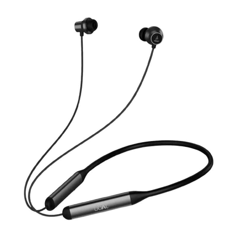 BOAT ROCKERZ 280 Neckband | ANC | Bluetooth | Gunmetal Black BOAT ROCKERZ 280 Neckband | ANC | Bluetooth | Gunmetal Black