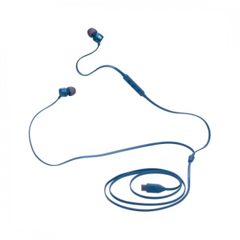 JBL Tune 310C Wired Hi Res In Ear Earphones | 3 Button EQ | Blue | JBLT310CBLU