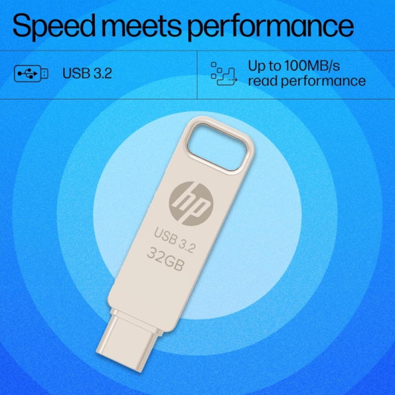 HP USB 3.2 OTG Flash Drive | 32GB | 886C | Gold HP USB 3.2 OTG Flash Drive | 32GB | 886C | Gold