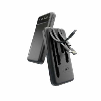 Lapcare MULT Li-Polymer Power Bank with inbuilt Cables | 10000Mah | LPB- 006