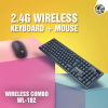 Lapcare Wireless Keyboard and Mouse Combo | Black | WL-102 Lapcare Wireless Keyboard and Mouse Combo | Black | WL-102
