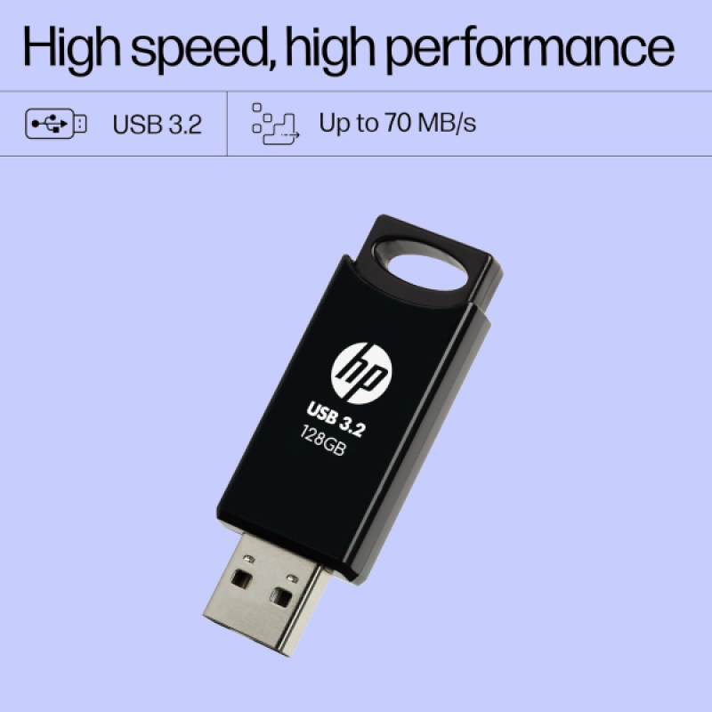HP USB 3.2 Flash Drive | 128GB | 712w | Black HP USB 3.2 Flash Drive | 128GB | 712w | Black
