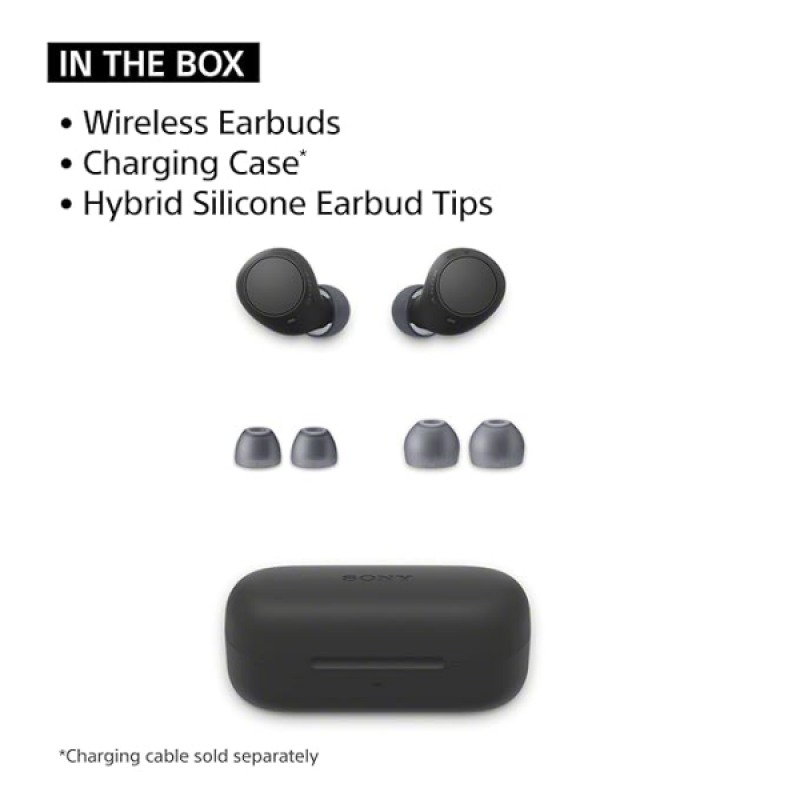 Sony Truly Wireless Bluetooth Earbuds | Small and Comfortable | Black | WF C510/BZ Sony Truly Wireless Bluetooth Earbuds | Small and Comfortable | Black | WF C510/BZ