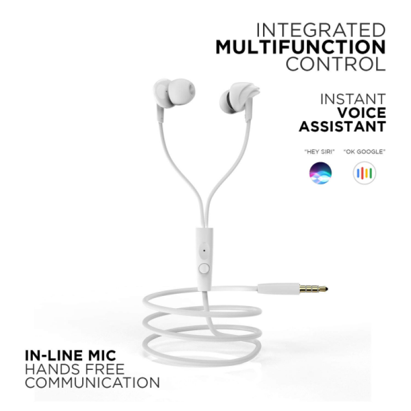 boAt BassHeads 100 Wired Headphones | White boAt BassHeads 100 Wired Headphones | White