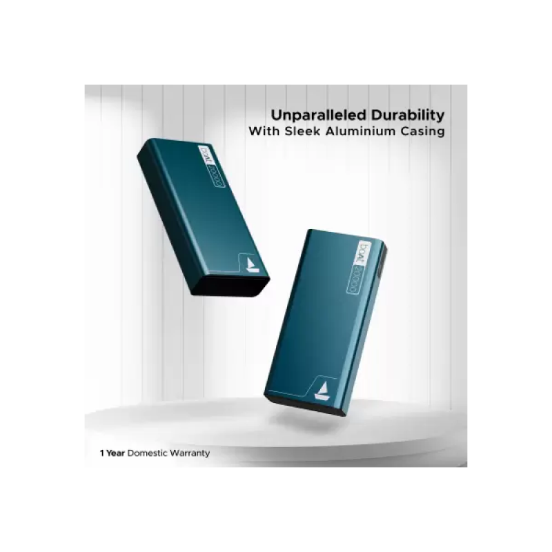 boAt Pro Energyshroom Power Bank | 20000 mAh | 22.5 W | Steel Blue | PB400 boAt Pro Energyshroom Power Bank | 20000 mAh | 22.5 W | Steel Blue | PB400