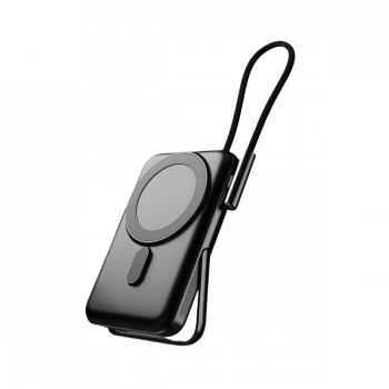 boAt EnergyShroom magnetic wireless power bank | 10000Mah | Black | PB330