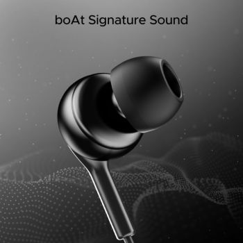 boAt Bassheads 100C Wired Earphones | Type C Jack | 10 mm Drivers | Black